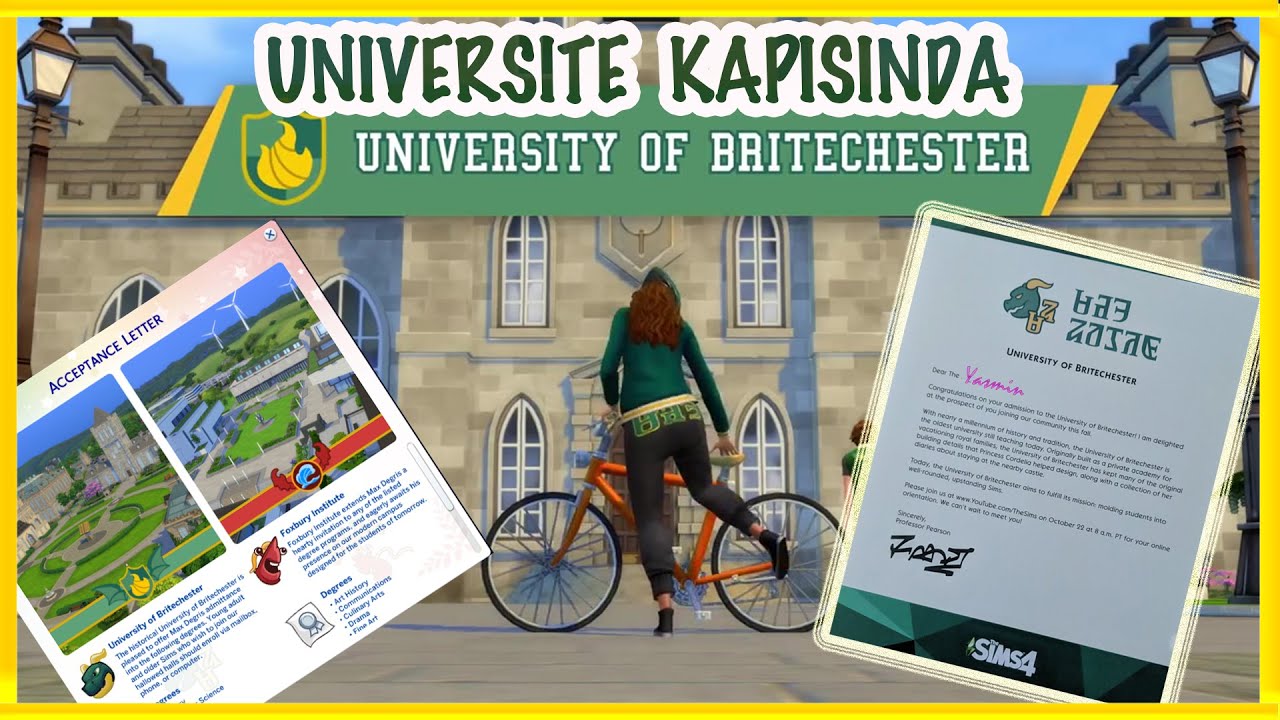 Discover University İnceleme #1 (Üniversite Kapısında)-Üniversite Kabul-Burslar-Yurtlar Sims4 Türkçe